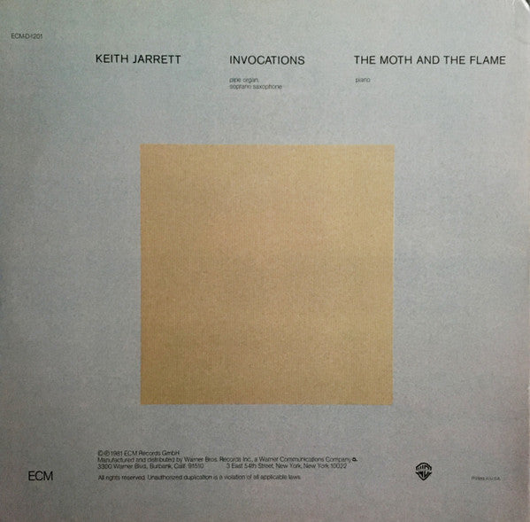 Keith Jarrett - Invocations / The Moth And The Flame - 1981