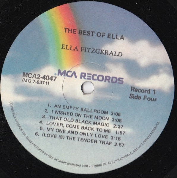 Ella Fitzgerald - The Best Of Ella Fitzgerald - 1980