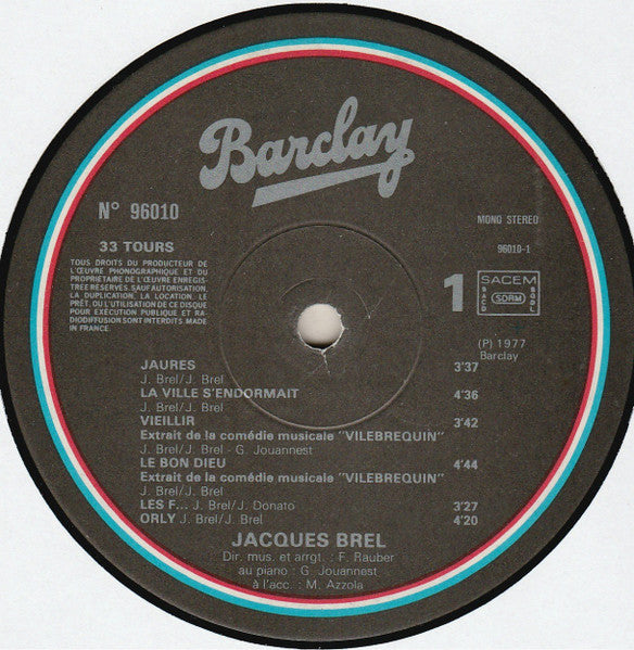 Jacques Brel - Brel - 1977