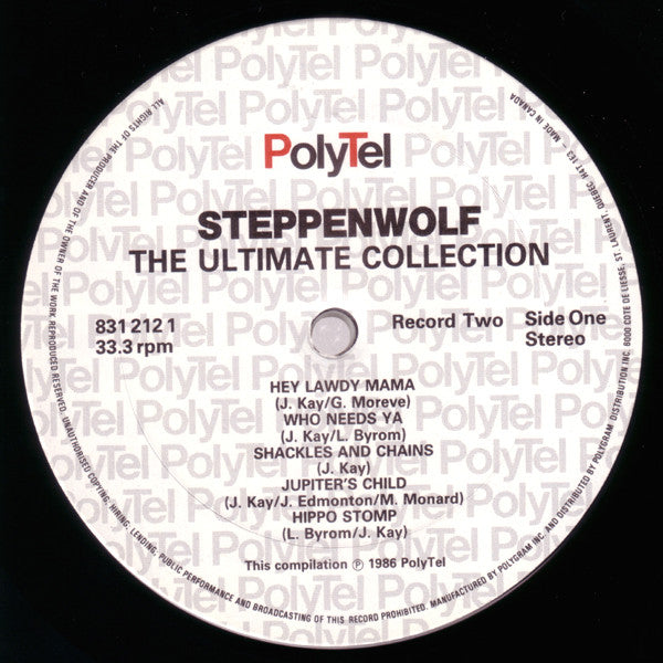 Steppenwolf - The Ultimate Collection - 1986