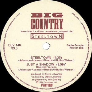 Big Country - Steeltown / Just A Shadow