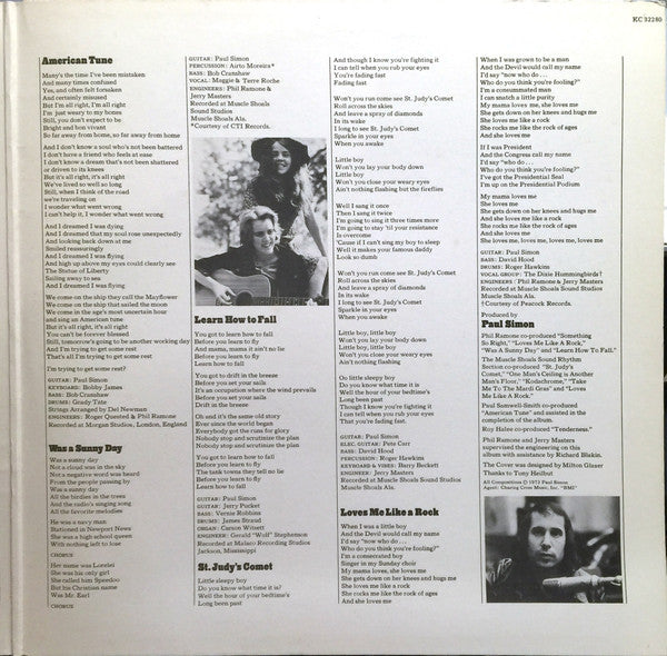 Paul Simon - There Goes Rhymin' Simon - 1973