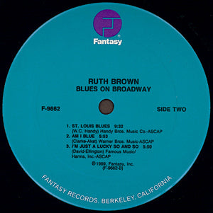 Ruth Brown - Blues On Broadway - 1989