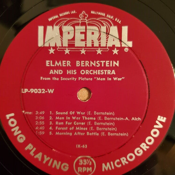 Elmer Bernstein - Men In War (Music From The Sound Track) Vinyl Record