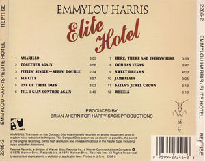 Emmylou Harris - Elite Hotel (CD) - 1987