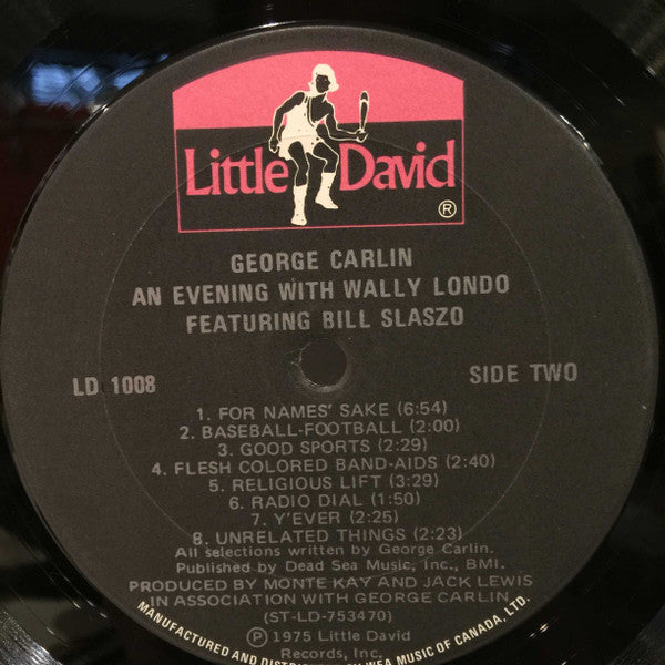 George Carlin - An Evening With Wally Londo Featuring Bill Slaszo - 1975