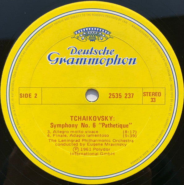 Pyotr Ilyich Tchaikovsky, Leningrad Philharmonic Orchestra, Evgeny Mravinsky - Symphony No. 6 "Pathétique" - 1975