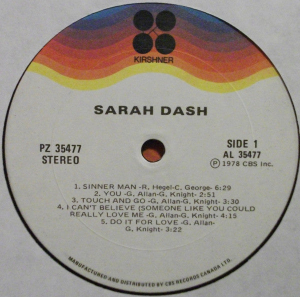 Sarah Dash - Sarah Dash - 1978