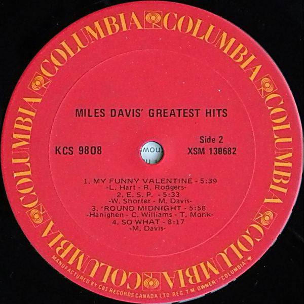 Miles Davis - Miles Davis' Greatest Hits - 1974