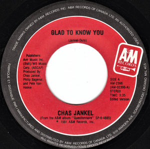 Chas Jankel - Glad To Know You Vinyl Record