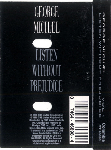 George Michael - Listen Without Prejudice - Volume One - 1990