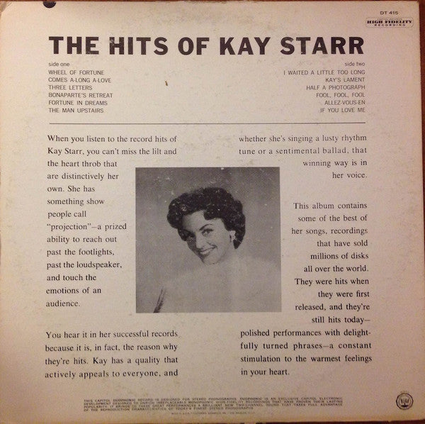 Kay Starr - The Hits Of Kay Starr