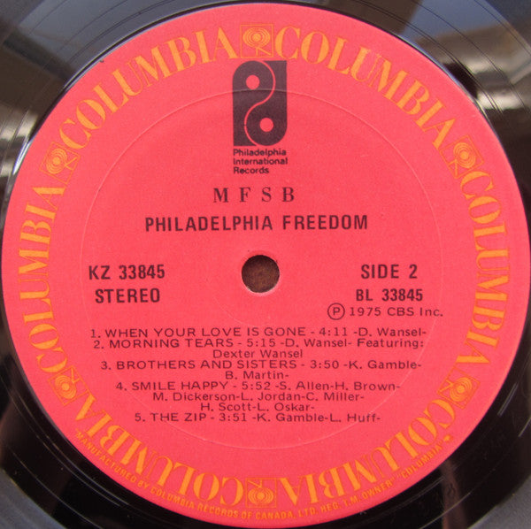 MFSB - Philadelphia Freedom - 1977