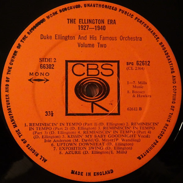 Duke Ellington And His Orchestra - The Ellington Era, 1927-1940: Volume Two