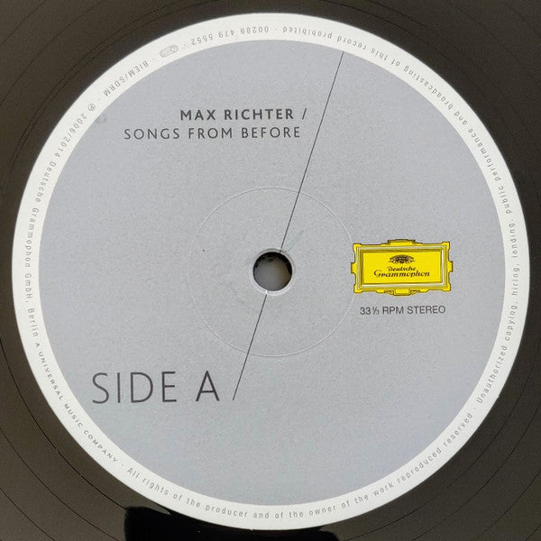 Max Richter - Songs From Before Vinyl Record