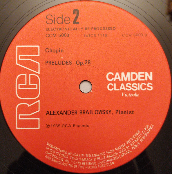 Frédéric Chopin - Alexander Brailowsky - Preludes (Complete) -