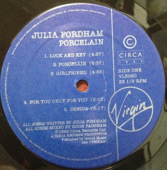 Julia Fordham - Porcelain - 1989
