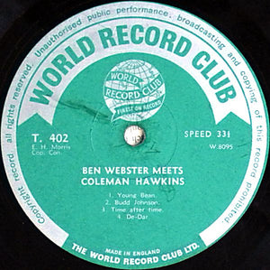 Ben Webster,Coleman Hawkins - Ben Webster Meets Coleman Hawkins Vinyl Record