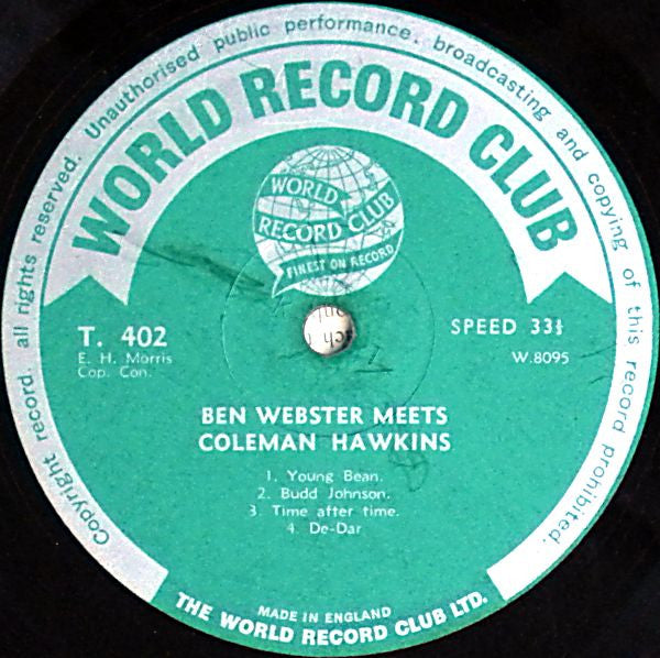 Ben Webster,Coleman Hawkins - Ben Webster Meets Coleman Hawkins Vinyl Record