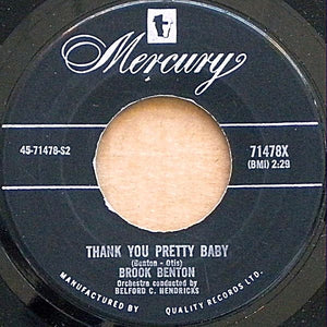 Brook Benton - Thank You Pretty Baby / With All Of My Heart Vinyl Record