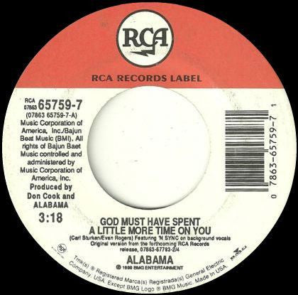 Alabama - God Must Have Spent A Little More Time On You - 1999