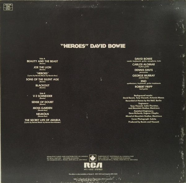 David Bowie - "Heroes" Vinyl Record