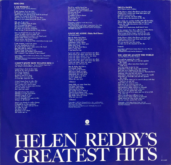Helen Reddy - Helen Reddy's Greatest Hits - 1975