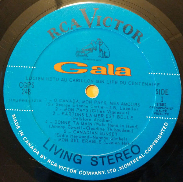 Lucien Hétu - Au Carillon Sun Life Du Centenaire Vinyl Record