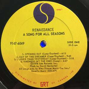 Renaissance (4) - A Song For All Seasons