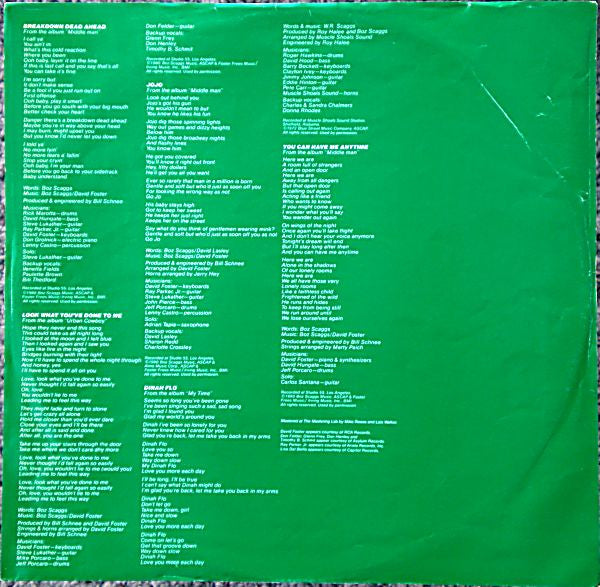 Boz Scaggs - Hits! - 1980