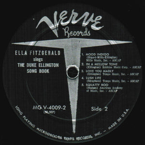 Ella Fitzgerald with Duke Ellington - Ella Fitzgerald Sings The Duke Ellington Song Book Volume Two Vinyl Record