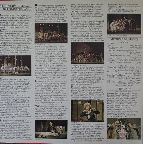 "Annie" Original Cast - Annie (A New Musical) - 1977