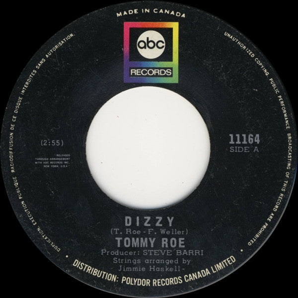 Tommy Roe - Dizzy / The You I Need