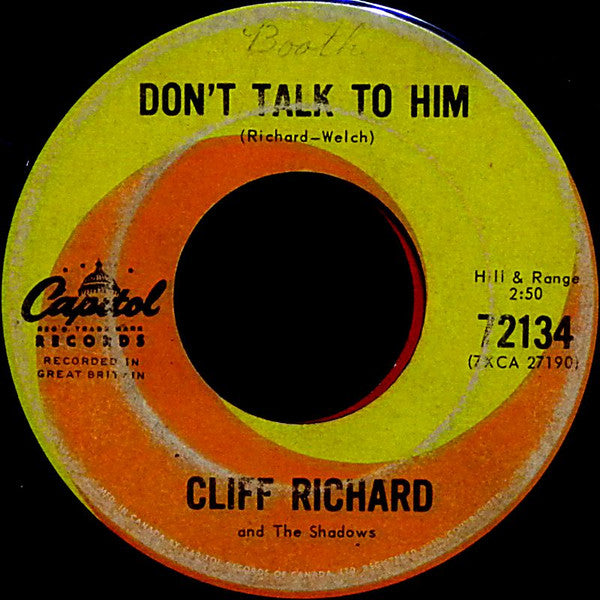 Cliff Richard & The Shadows - Don't Talk To Him - 1963