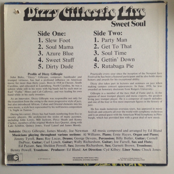 Dizzy Gillespie - Sweet Soul