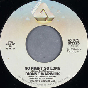 Dionne Warwick - No Night So Long - 1980
