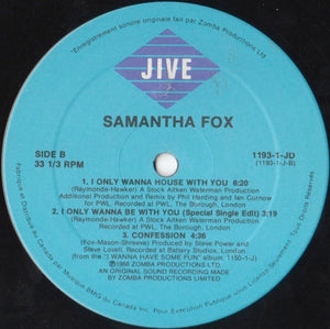 Samantha Fox - I Only Wanna Be With You - 1989