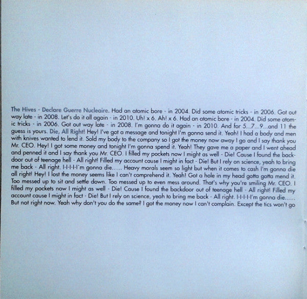 Hives, The - Veni Vidi Vicious (CD) - 2002