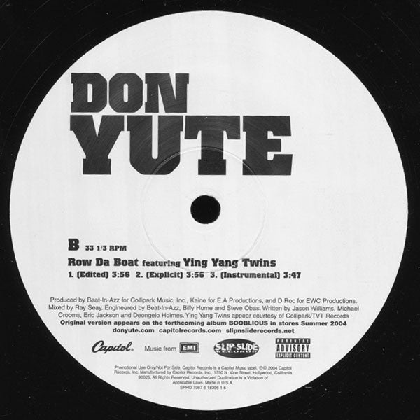 Don Yute - Row Da Boat