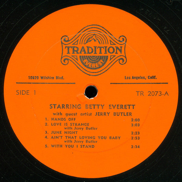 Betty Everett With Guest Artist Jerry Butler - Starring Betty Everett -