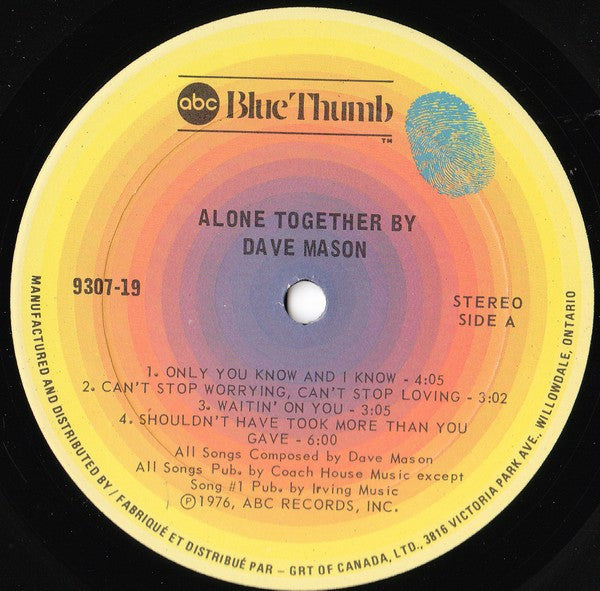 Dave Mason - Alone Together
