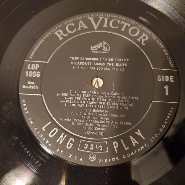 Harry Belafonte - Belafonte Sings The Blues - 1958