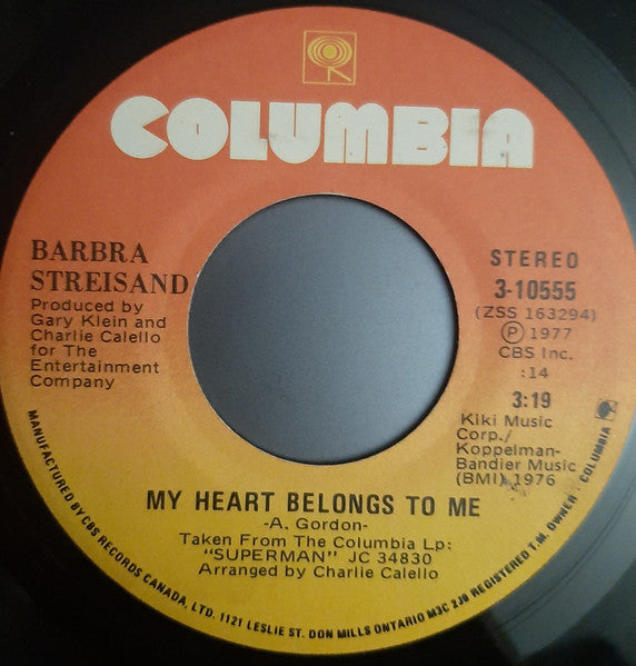 Barbra Streisand - My Heart Belongs To Me - 1977