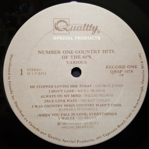 Various - Number One Country Hits Of The 80's (1980-88) Vinyl Record