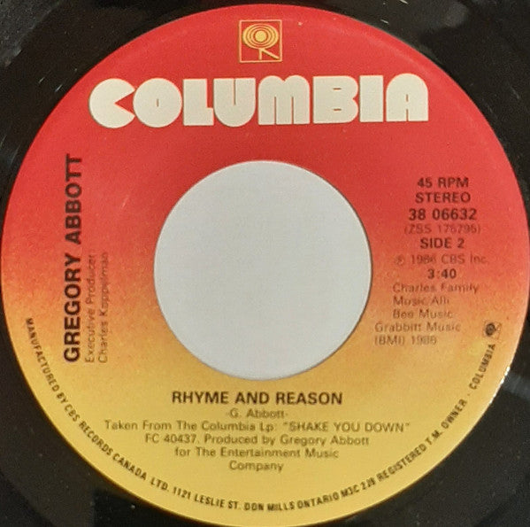 Gregory Abbott - I Got The Feelin' (It's Over) - 1986