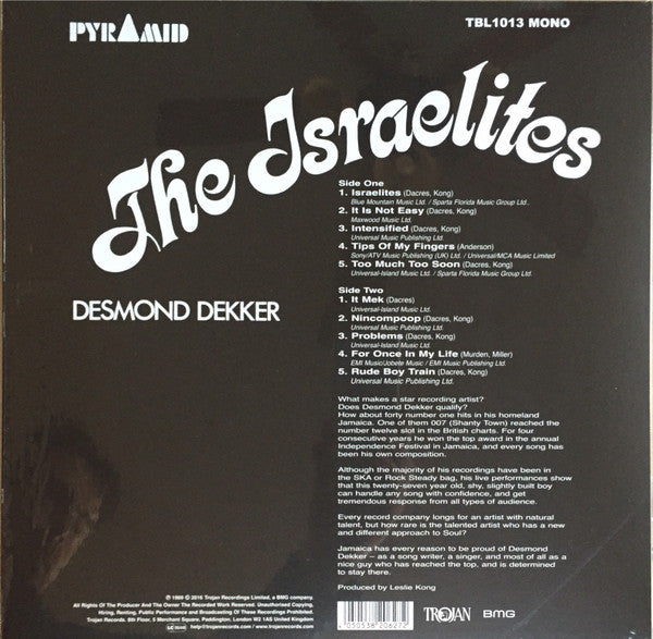 Desmond Dekker - The Israelites Vinyl Record