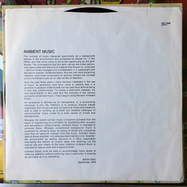 Brian Eno - Ambient 1 (Music For Airports) - 1979