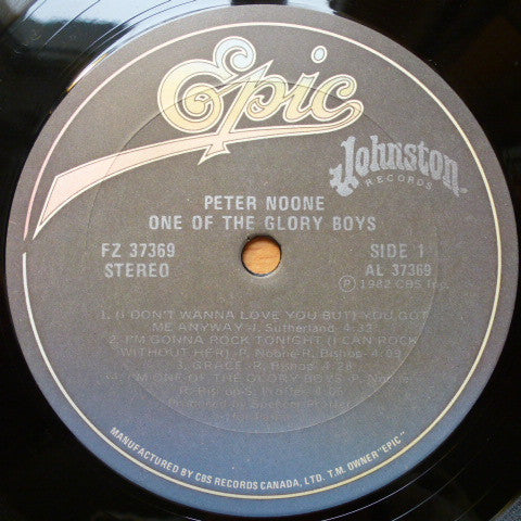 Peter Noone - One Of The Glory Boys - 1982
