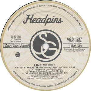 Headpins - Line Of Fire - 1983
