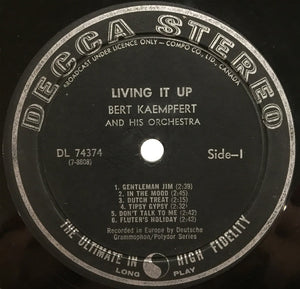 Bert Kaempfert & His Orchestra - Living It Up! - 1963